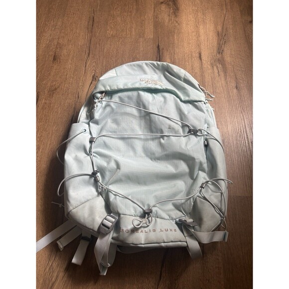 THE NORTH FACE Womens Borealis Luxe Backpack 27L light blue gold - Picture 1 of 6